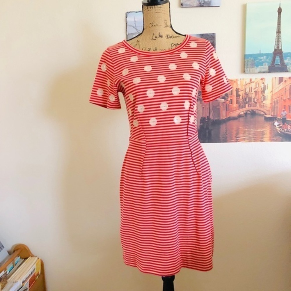 Marc by Marc Jacobs Willa dotted striped dress, M